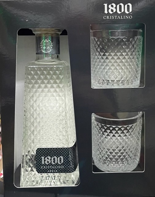 1800 Cristalino Tequila Gift Set - Click Image to Close